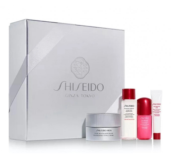 Подарунковий набір для догляду за шкірою обличчя для чоловіків Shiseido Men Ginza Tokyo 4 предмети