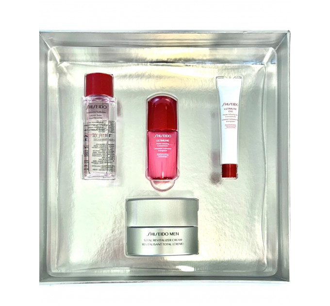 Подарунковий набір для догляду за шкірою обличчя для чоловіків Shiseido Men Ginza Tokyo 4 предмети
