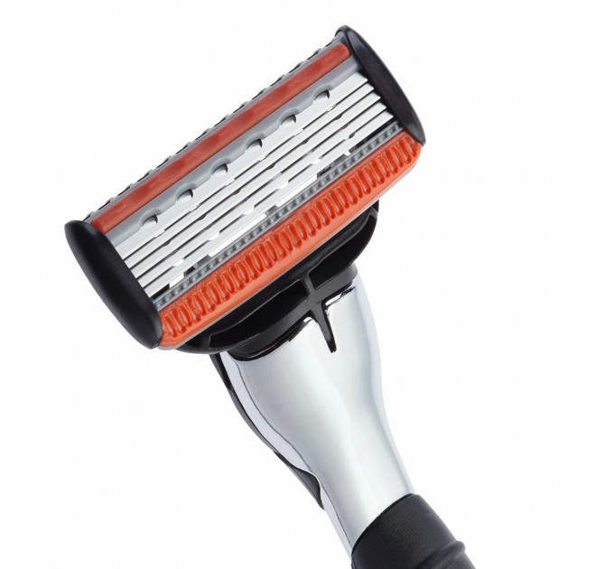 Станок для гоління Personna M5 Magnum з п'ятьма лезами та 3 змінними касетами Made in USA