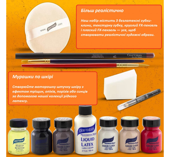 Набір професійного гриму Graftobian Special FX Trauma Pro