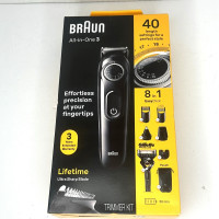 Тример  Braun 3 All-in-One EasyClick з бритвеним верстатом картриджем і насадками