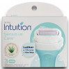 Змінні леза Schick Intuition Sensitive Skin зі зволожувальною смужкою та алое 3 шт