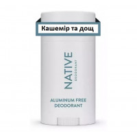 Гіпоалергенний органічний дезодорант Native Cashmere & Rain свіжість дощу і м'якість кашеміру 75 г