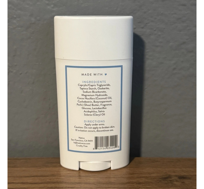 Органічний дезодорант Native Deodorant з ароматом жасмину та шавлії унісекс 75 гр без алюмінію та без спирту