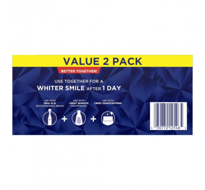 Відбілююча зубна паста Crest 3D White Advanced Radiant Mint 2 упаковки по 93 г