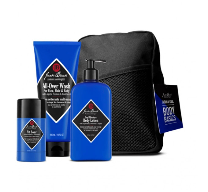 Подарунковий набір чоловічої косметики для догляду за тілом Jack Black Clean & Cool Body Basics
