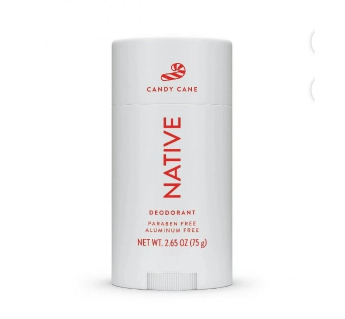 Натуральный дезодорант-стик Native Candy Cane с ароматом мяты, бергамота и шалфея 75 г унисекс