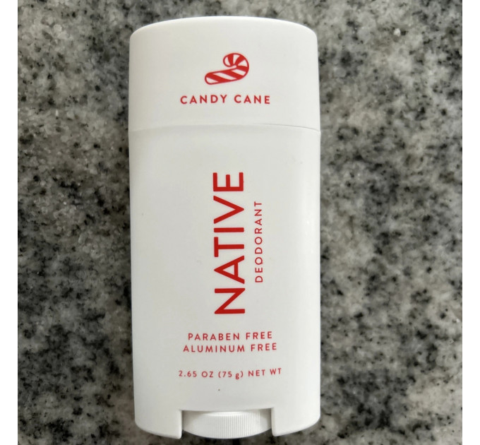 Натуральный дезодорант-стик Native Candy Cane с ароматом мяты, бергамота и шалфея 75 г унисекс