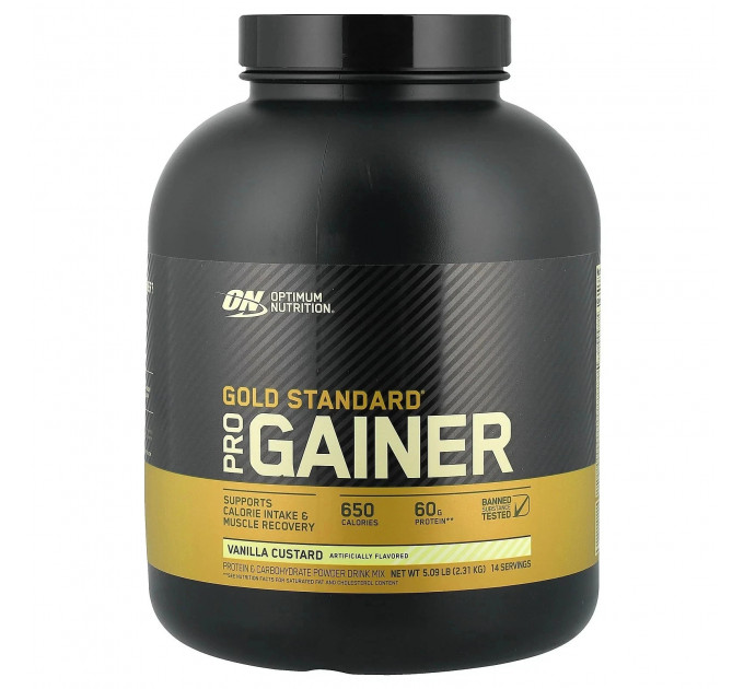 Сухой протеиновый гейнер Optimum Nutrition Gold Standard Pro ваниль 2,31 кг