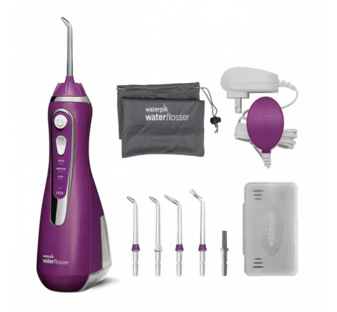 Портативний іригатор для порожнини рота Waterpik WP-585 Орхідея (фіолетовий)