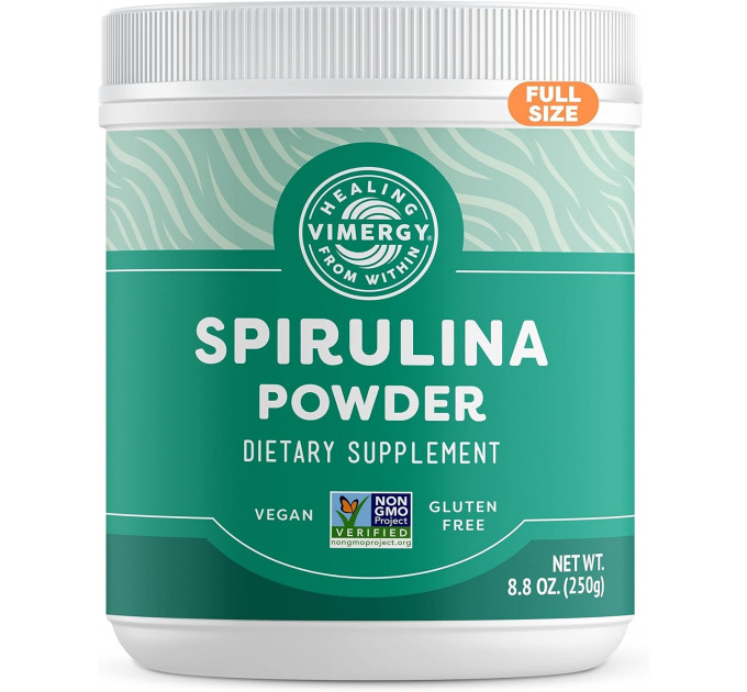 Спіруліна в порошку Vimergy 250 г концентрований рослинний білок