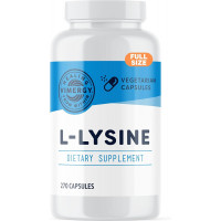 Капсули L-Lysine Vimergy 270 шт для здоров'я шкіри волосся та нігтів
