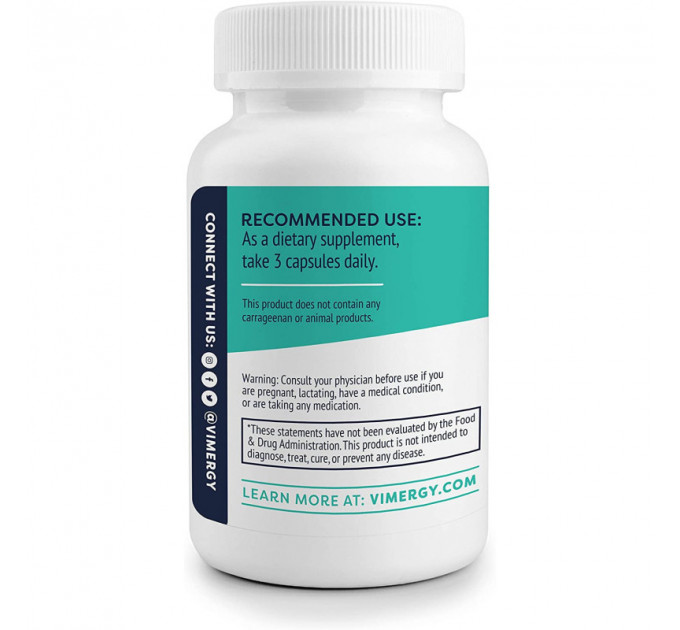 Капсули з омега-3 кислотами Vimergy EPA/DHA 90 шт для здоров'я мозку та очей