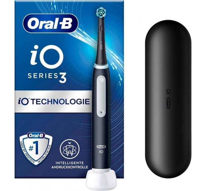 Электрическая зубная щетка Oral-B iO 3 Black + футляр