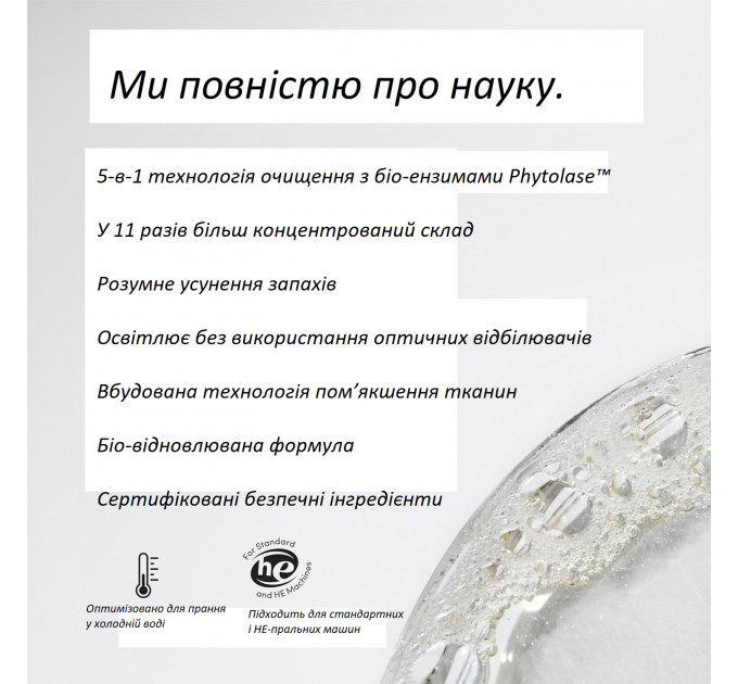 Органічний рідкий концентрат для прання Dirty Labs Scent Free без аромату 640 мл (80 прань)