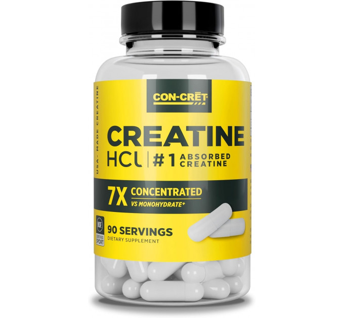 Креатин у капсулах CON-CRET Creatine HCl 90 шт