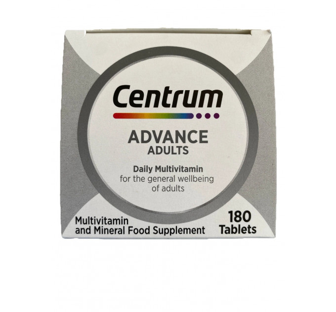 Мультивітамінний комплекс Centrum Advance з вітаміном D і кальцієм 180 таблеток