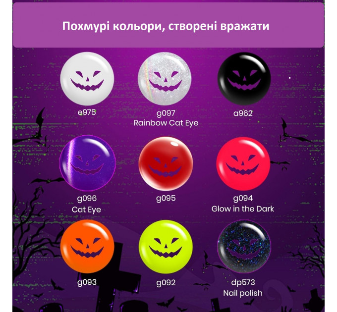 Подарунковий набір для манікюру Beetles Scream On Halloween 177 предметів