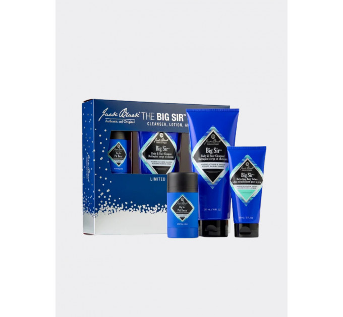 Подарочный набор мужской косметики для ухода за телом Jack Black The Big Sir Collection™ (гель для душа и шампунь 2-в-1 295 мл лосьон для тела 88 мл антиперспирант 78 г)