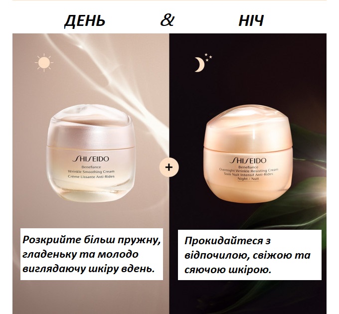Нічний крем для обличчя Shiseido Benefiance Overnight Wrinkle Resisting Cream 50 мл