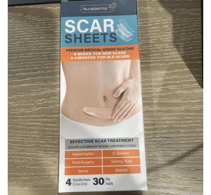 Набір для корекції шрамів Nuvadermis Advanced Scar Treatment (гель 50 мл і патчі 4 шт)