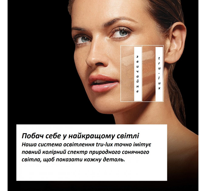 Настольное косметическое зеркало Simplehuman  с увеличением 5X и подсветкой (размер 20 см) серебристый