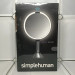 Настольное косметическое зеркало Simplehuman  с увеличением 5X и подсветкой (размер 20 см) серебристый