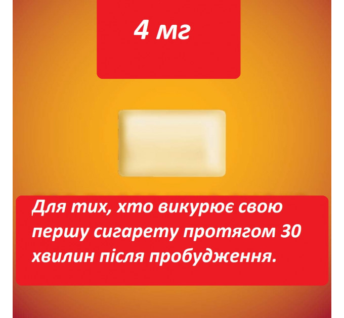 Нікотинова жувальна гумка Amazon Basic Care 4 мг з ароматом кориці 20 шт