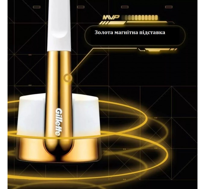 Подарунковий набір для гоління Gillette MVP Limited Edition з підставкою та 5 змінними касетами