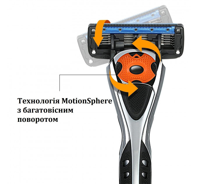 Станок для гоління Amazon Basics 5-Blade з 8 змінними касетами і вбудованим тримером