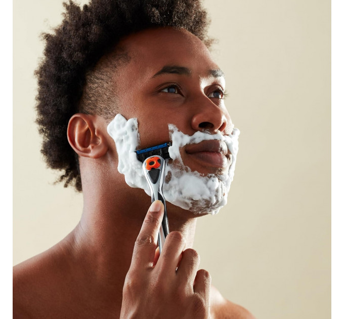 Станок для гоління Amazon Basics 5-Blade з 8 змінними касетами і вбудованим тримером