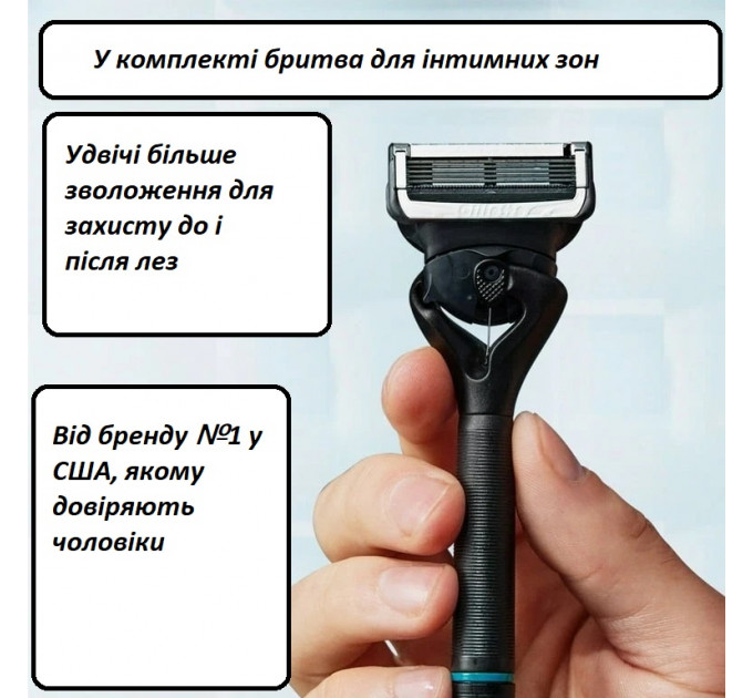 Подарунковий набір для чоловіків Gillette i7 Intimate з тримером і бритвою для стрижки інтимних зон