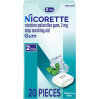 Жувальна гумка для відмови від куріння Nicorette 2 мг зі смаком білої м'яти 20 шт.