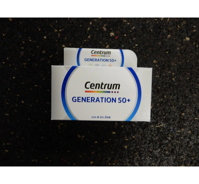 Вітамінно-мінеральний комплекс Centrum Generation 50+ для зрілих людей 60 таблеток