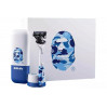Подарунковий набір для гоління Gillette Bape Blue Camo лімітована серія (бритва, 5 картриджів, підставка та футляр)