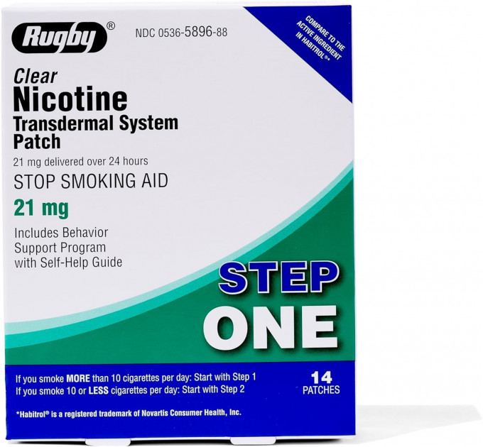 Набір для боротьби з нікотиновою залежністю (жувальна гумка 4 мг 110 шт і пластирі 21 мг 14 шт)