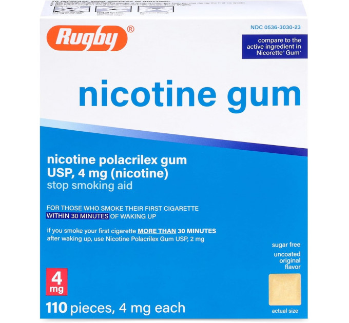 Набір для боротьби з нікотиновою залежністю (жувальна гумка 4 мг 110 шт і пластирі 21 мг 14 шт)