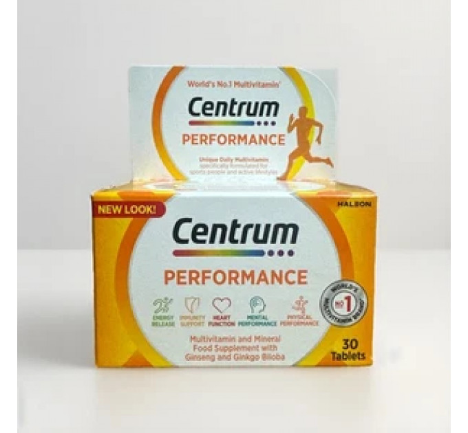 Мультивитаминный улучшенный комплекс Centrum Performance Multivitamin  (30 табл)