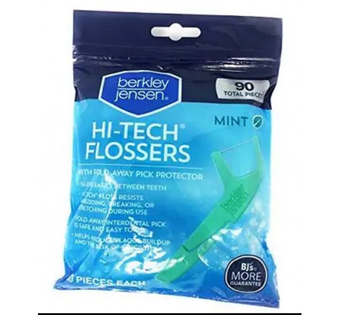 Зубочистки-флосери Berkley Jensen Floss Up для стоматологічної гігієни м'ятні
