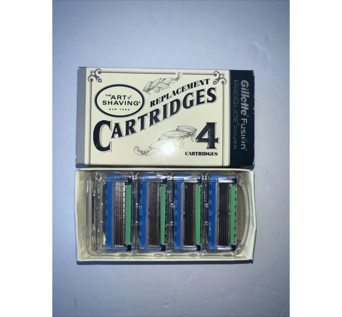 Чоловіча бритва The Art of Shaving Morris Park Jet Black і змінні леза Fusion 4 шт.
