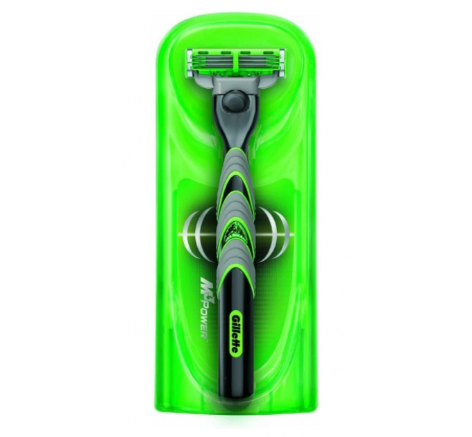 Раритетна чоловіча бритва Gillette M3 Power NITRO 1 станок 1 картридж 1 батарейка
