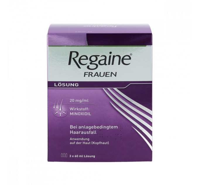 Набір для зміцнення та росту волосся Priorin Neu Kapseln 120 шт і розчин Regaine Frauen Lösung 3 флакони по 60 г для жінок