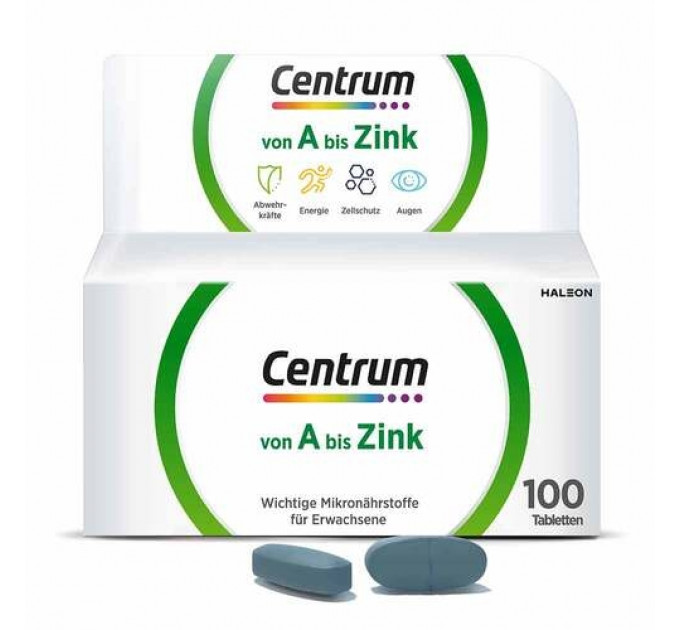 Комплекс вітамінів і цинку Centrum A–Zink 100 таблеток