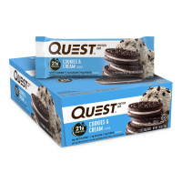 Набір батончиків з протеїном Quest Nutrition Cookies & cream зі сливковим смаком 12 шт.