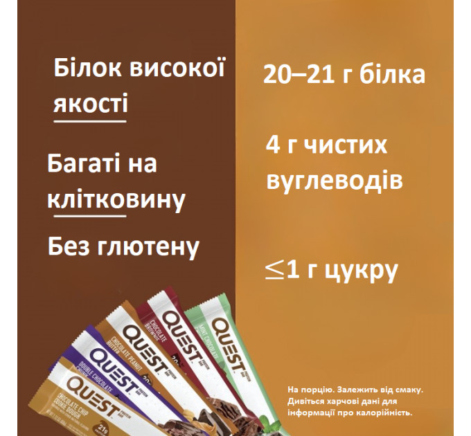 Набір мікс Quest Nutrition 12 штук батончиків з протеїном по 60 грамів 12 шт.