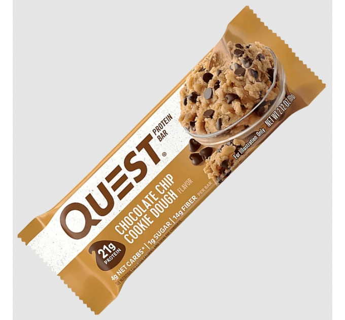 Набір батончиків з протеїном Quest Nutrition зі смаком печива з шоколадом по 60 грамів 12 шт.