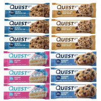 Набір батончиків з протеїном Quest Nutrition 4 смаки по 60 грамів 12 шт.