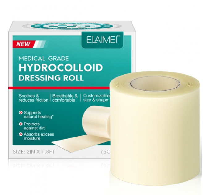 Гідроколоїдний пластир від шрамів і ран в рулоні ELAIMEI 360 х 5 см