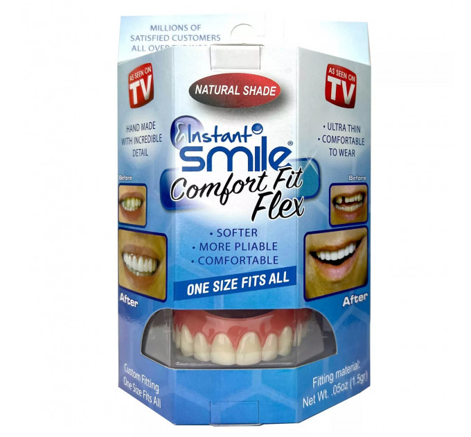 Накладні вініри Instant Smile Natural Shade для верхніх зубів