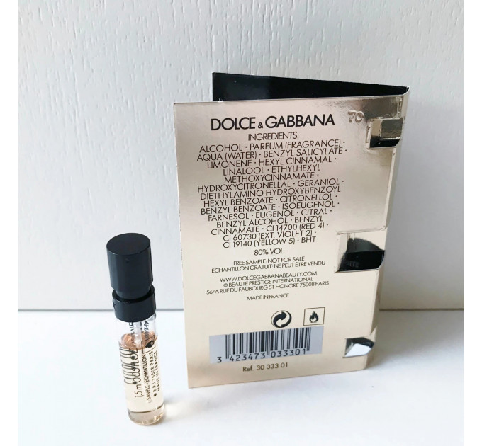 Туалетна вода для чоловіків Dolce & Gabbana The One The New міні-спрей 1,5 мл